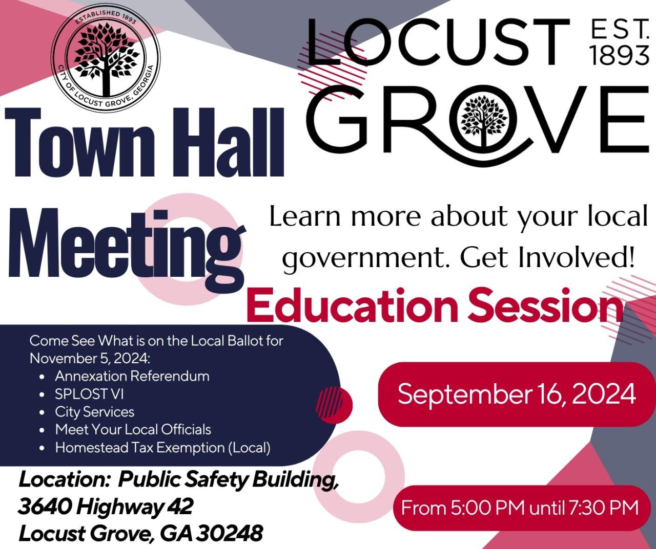 Town Hall Sept 16